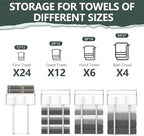 Towel Racks for Bathroom, Bathroom Shelf Over Toilet,Floating Shelves with Towel Rack Paper Holder Storage Basket,Floating Shelves for Wall Decor,Silver - Image 6