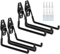 4 Pack Garage Hooks Heavy Duty, 7.4 inch Large Square Utility Hooks by KAROSOM