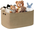 72L Large Woven Laundry Basket Hamper with Handles, Jute by SunNewt