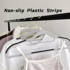 Plastic Clothes Hangers 30 Pack, Slim Space Saving Hangers with Anti-Slip Grip, 16.5 Inch Non Slip Coat Hangers with 360° Swivel Hooks for Shirts, Pants, Jackets & Closet Organization - Image 6