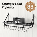 KES 30-Inch Kitchen Pan Pot Rack Wall Mounted, Hanging Storage Organizer - Image 3