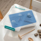 IRIS USA Storage Bins with Lids |Made in USA| 2 Qt - (6-Pack) - Clear - Image 3