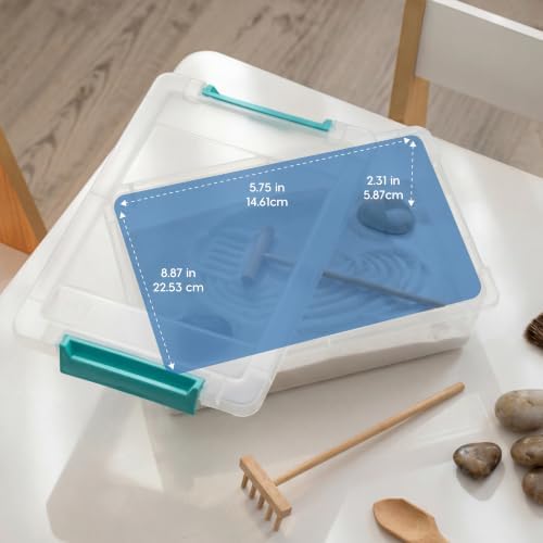 IRIS USA Storage Bins with Lids |Made in USA| 2 Qt - (6-Pack) - Clear - Image 3