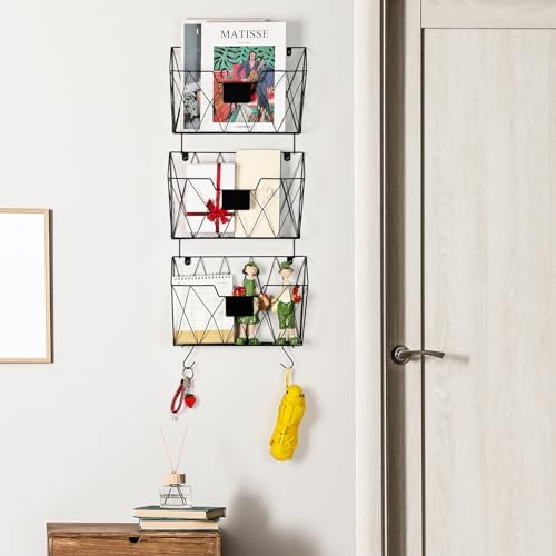 6 Pack Wall File Organizer, Wall File Pocket Mail Organizer for Office/Home - Image 6