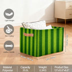Grass Storage Basket Toy Storage Bins Collapsible Cube Organizer - Image 2