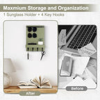 Key Holder Wall Mount, Key and Sunglasses Holder for Wall - Image 6