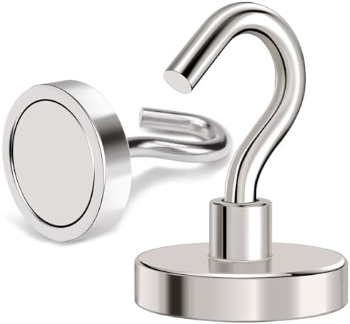 MIKEDE Magnetic Hooks Heavy Duty 120LB+ Strong Magnet with Hook - Image 6