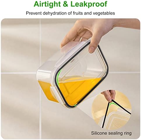 5 PCS Large Fruit storage Containers for Fridge ,Food Storage Containers - Image 4