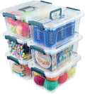 EOENVIVS Clear storage bins with lids 6 Pack, 7 Quart storage containers with lids, Stackable storage box Organizer for organizers and storage, Bedroom, Office, Classroom, Playroom & shoe boxes by EasyCozyHomey