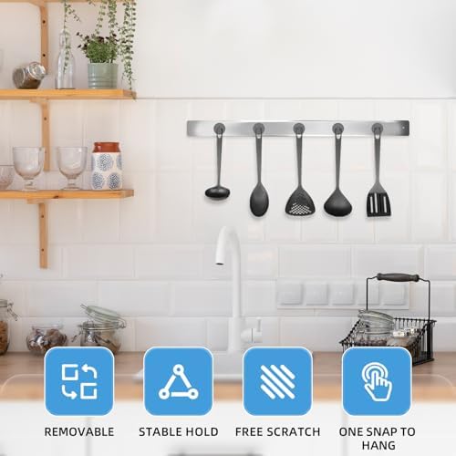 Neosmuk Magnetic Hooks Steel Tube Design for Cruise,100lb+ Grey,10 Pack - Image 5