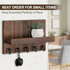 Key Holder for Wall, Decorative Key Holder with Shelf - Image 7