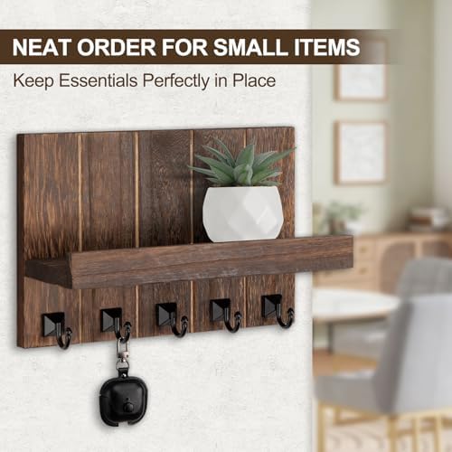 Key Holder for Wall, Decorative Key Holder with Shelf - Image 7