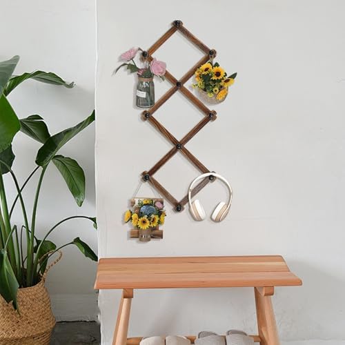 WGFKVAS 2 Pack Accordion Hat Rack for Wall - Image 5