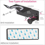 Hair Dryer Holder, Hair Dryer Holder Wall Mounted, Self Adhesive Blow Dryer Holder, Stainless Steel Hair Dryer Stand, Hairdryer Holder for Bathroom Black BANJEKT - Image 5