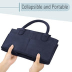 Mr. Pen- Baby Diaper Caddy Organizer, Navy Blue - Image 6