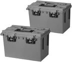 Sheffield 12775 XL Storage Bins With Lids, 2-Pack Stackable Storage Bins, Made in USA, Lockable and Water-Resistant Containers with Lids, Plastic Containers for Home, Classroom, and Dorm by Sheffield
