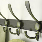 Dseap Coat Rack Wall Mount - 38” Long 10-Tri-Hooks Heavy Duty Coat Hanger Rail Wall Hooks for Hanging Coats Hats Clothing Clothes Purse Mudroom Entryway, Bronze - Image 5