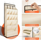 1 Pack Over the Door Shoe Organizers, Hanging Organizers with Large Pockets - Image 2