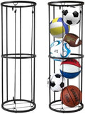 Garage Ball Storage Rack for Basketball & Soccer, Metal Wall-Mount by URMMIY