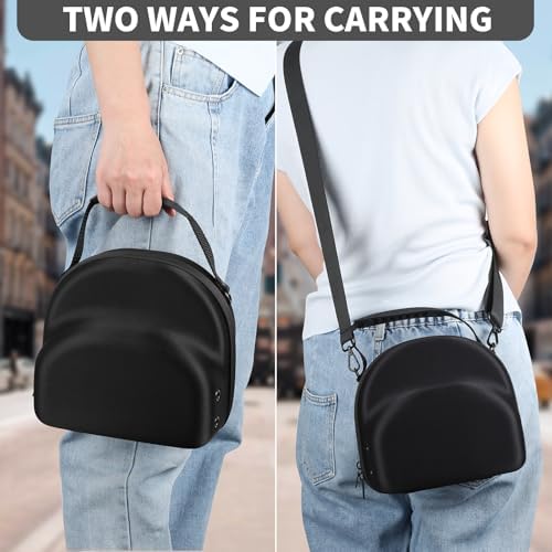 GERMUN Hard baseball hat case, Hat Carrier Travel Case with Adjustable Shoulder Strap, Hat cap case for 3 Baseball Caps - Perfect for Traveling & At-Home Storage (Black with Grey) - Image 5