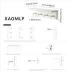 Entrance Coat Rack ，Coat Hooks, Wall-Mounted Wooden Hook Rack, Wall-Mounted Shelves are Very Suitable (White Color Finish—A-1) - Image 4