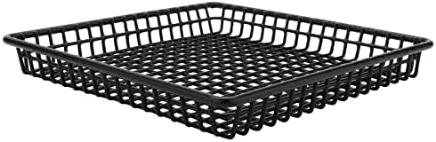 G.E.T. 9" Black Square Wire Metal Basket for Pantry, Storage and More - Image 2