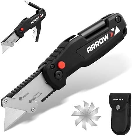 ARROW Utility Knife with Screwdriver, 2-in-1 Box Cutter Multitool by ArrowToolGroup