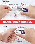 WORKPRO Folding Utility Knife, Quick-Change Box Cutter - Image 6
