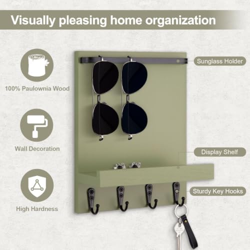 Key Holder Wall Mount, Key and Sunglasses Holder for Wall - Image 2