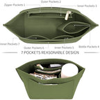 LOUKAYCCI Felt Purse Organizer Insert for Longchamp Le Pliage L Handbag Insert (Large,Forest Green) - Image 6