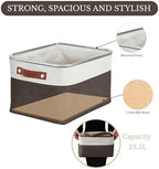 DECOMOMO Storage Bins, Large Fabric Storage Baskets for Shelves 3 Pack - Image 3