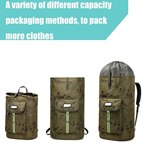 laundry bag backpack,extra-large heavy duty laundry bags,laundry backpack for college students,drawstring closure (Ruins camouflage laundry bag backpack) - Image 6