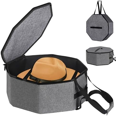 Hat Storage Box,Hat Boxes for Women Storage,Cowboy Hats Holder for Travel,Wide Brims Hat Carrier Case,Stuffed Animal Toy Organizer,Hat Box Closet Organizers and Storage,Hat Boxes for Men by SHWWQUE