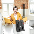 SPACEKEEPER Folding Hand Truck, 500 LB Heavy Duty Luggage Cart, Black - Image 7