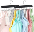 Tank Top Hanger with 40 Hooks for Closet Organizer, Premium Wood Bra Hanger | 2 Pack Foldable Space Saving Hangers Closet Organizers and Storage, Closet Accessories Multi Hook Hanger for Dorm & Apartment by RESOVO