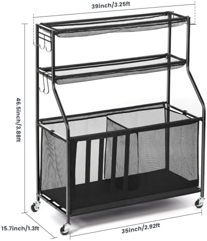 Kinghouse Garage Balls and Toy Organization, with 37 Gal Ball Storage Bin - Image 6