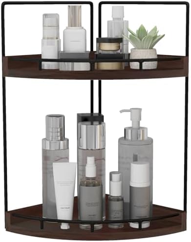 Dorhors Corner Bathroom Counter Organizer,Vanity Countertop Storage Shelf by Dorhors