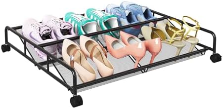 Under Bed Shoe Storage Organizer, Under Bed Storage Containers by KOSIWU