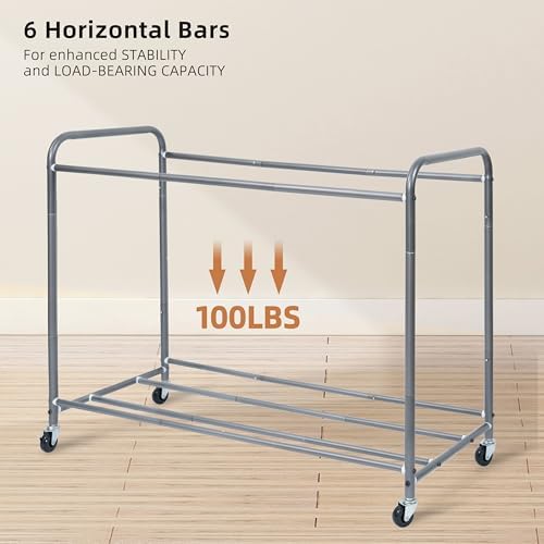 STORAGE MANIAC Laundry Sorter 4 Section, 47.5 Gal (180 L) Laundry Hamper with Wheels, Clothes Divider Basket Sorter, Separator Hamper Cart with Removable Bags, Beige - Image 2