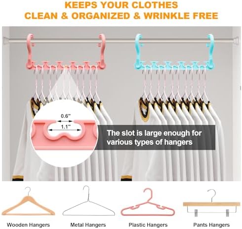 12-Pack-Closet-Organizers-and-Storage,Clothes-Organizer-Hangers for Heavy Clothes Sturdy Home Closet Organization and Storage,College-Dorm-Room-Essentials for Girls,Cloth-Storages-Space-Saving-Hangers - Image 6