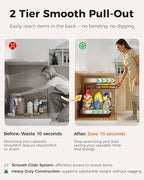 Sevenblue 2-Pack 2-Tier Height Adjustable Under Sink Organizer & Storage - Image 3