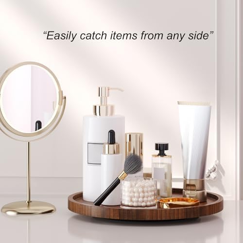 VERTORGAN Lazy Susan Bamboo Organizer for Kitchen,Cabinet,Middle(Brown) - Image 3