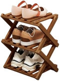 YYW Bamboo Shoe Rack, Foldable Vertical Free Standing Shoe Storage Shelf by YYW