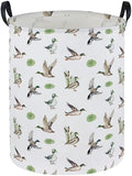Essme Kids Laundry Basket,Duck Hamper Collapsible Waterproof Storage Bin for Home Decor,Gift Baskets(Green Duck) by ESSME