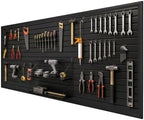 Duzzy Slatwall Panel, 4' H x 8' W PVC Slat Wall Paneling for Garage Storage by Duzzy