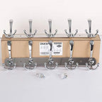 Dseap Wall Mounted Coat Rack - 5 Tri Hooks, Heavy Duty, Stainless Steel, Metal Coat Hook Rail for Coat Hat Towel Purse Robes Mudroom Bathroom Entryway (Chromed, 2 Packs) - Image 6