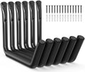 niffgaff Heavy Duty Garage Storage Hooks - 120 LB Capacity Wall Mounted Rack for Kayaks, Ladders, and Bikes by niffgaff