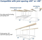 FLEXIMOUNTS 4x8 Overhead Garage Storage Rack, 2 Pack, White - Image 6