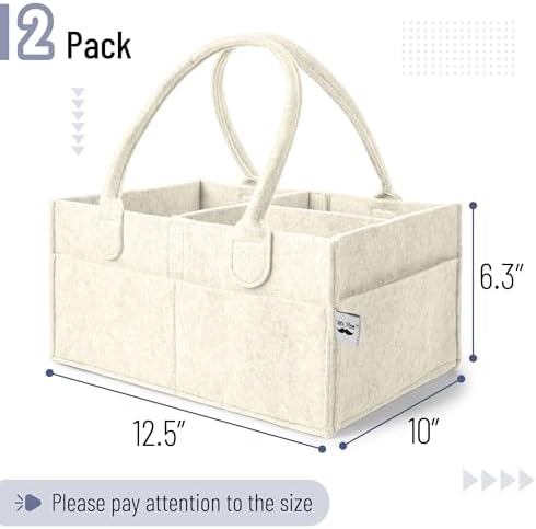 Mr. Pen- Baby Diaper Caddy Organizer, 2 Pack, Beige - Image 2