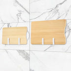 Pot Lid Rack, Wall Mounted 304 Stainless Steel Pan Lid Organizer Holder, Self Adhesive, Kitchen Cooking Utensil Tool (White, Set of 2) - Image 3